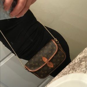 Louis Vuitton Brown and Tan Crossbody Bag